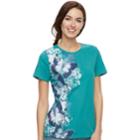 Women's Sonoma Goods For Life&trade; Graphic Crewneck Tee, Size: Medium, Dark Blue