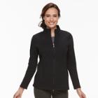 Petite Croft & Barrow&reg; Quilted Zip-up Jacket, Women's, Size: Xs Petite, Black