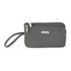 Women's Baggallini Rfid Blocking Double Zip Wristlet, Dark Grey