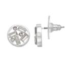 Lc Lauren Conrad Baguette Cluster Nickel Free Round Drop Earrings, Women's, Silver