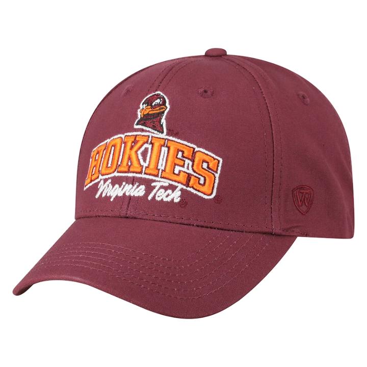 Adult Top Of The World Virginia Tech Hokies Advisor Adjustable Cap, Men's, Dark Red