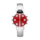Vivani Women's Crystal Ladybug Flip-up Cuff Watch, Size: Small, Grey