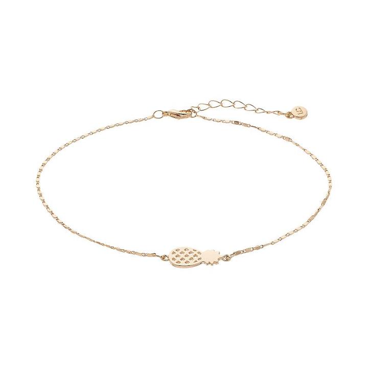 Lc Lauren Conrad Pineapple Anklet, Women's, Gold