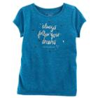 Girls 4-12 Sonoma Goods For Life&trade; Short-sleeved Embellished Graphic Tee, Girl's, Size: 4, Blue