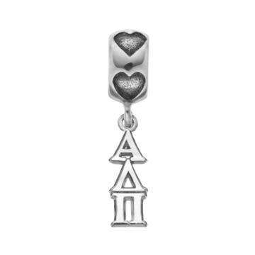 Alpha Delta Pi, Logoart Sterling Silver Sorority Charm, Women's, Grey