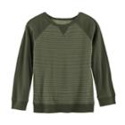 Boys 4-7x Sonoma Goods For Life&trade; Striped Raglan Tee, Size: 5, Dark Green