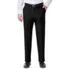 Men's J.m. Haggar Stretch Classic-fit Flat-front Dress Pants, Size: 36x30, Black