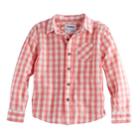 Boys 4-7x Sonoma Goods For Life&trade; Gingham Plaid Shirt, Size: 7, Med Pink