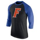Men's Nike Florida Gators Tri-blend Raglan Tee, Size: Xl, Black