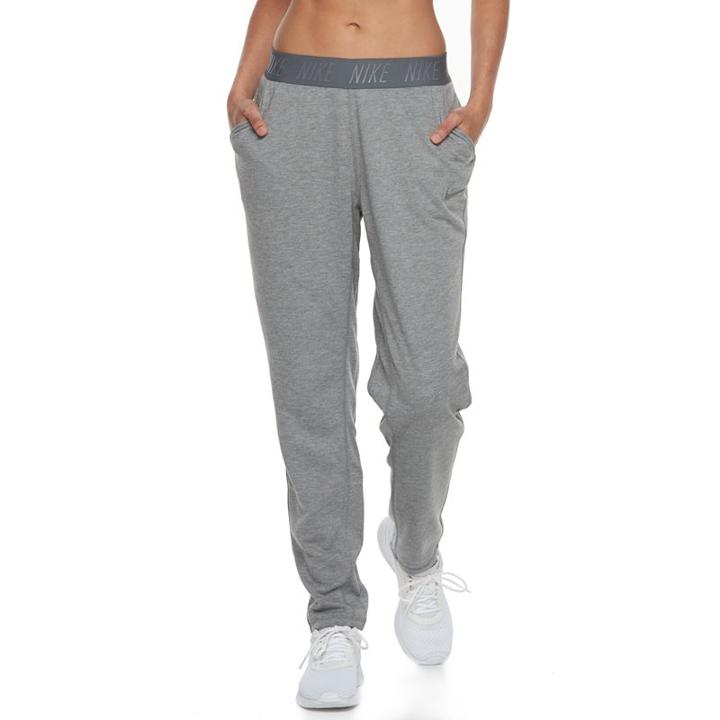 Women's Nike Dry Training Tapered Pants, Size: Large, Grey Other