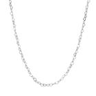Blue La Rue Stainless Steel Heart Cable Chain Necklace, Women's, Size: 24, Silver