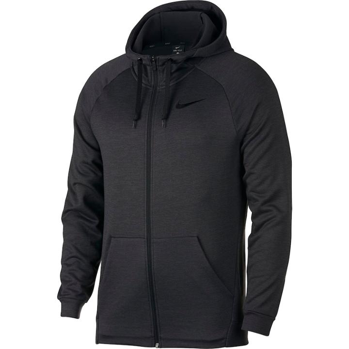 Men's Nike Dri-fit Full-zip Fleece Hoodie, Size: Small, Med Grey