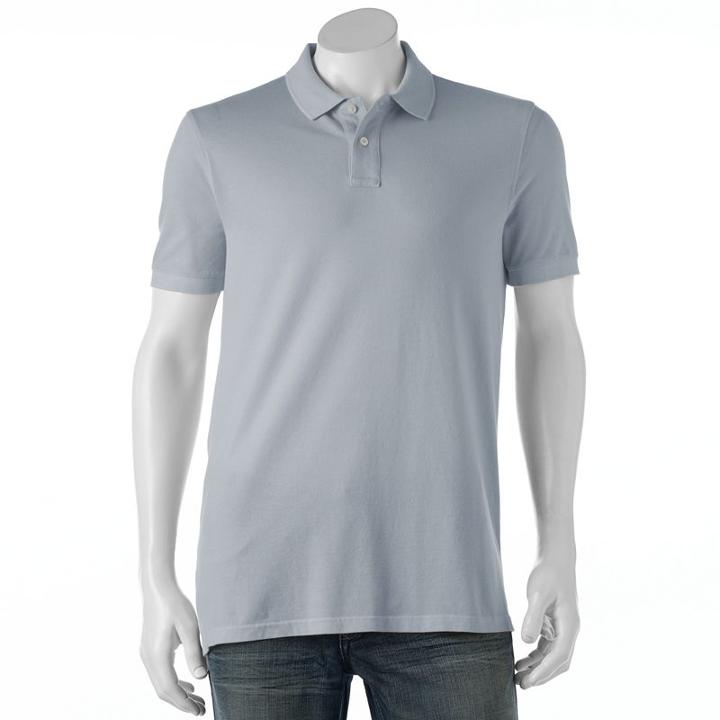 Men's Sonoma Goods For Life&trade; Flexwear Classic-fit Pique Polo, Size: Small, Blue (navy)