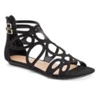 Lc Lauren Conrad Glossy Women's Sandals, Size: 10, Black