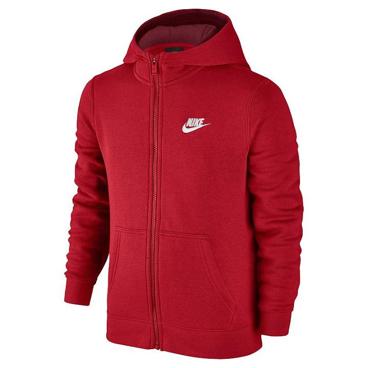 Boys 8-20 Nike Full-zip Club Hoodie, Boy's, Size: Xl, Dark Pink