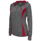 Women's Campus Heritage Alabama Crimson Tide Money Quarter-zip Top, Size: Medium, Grey (charcoal)