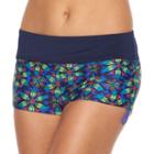 Women's Tyr Della Boyshort Bottoms, Size: Large, Blue (navy)