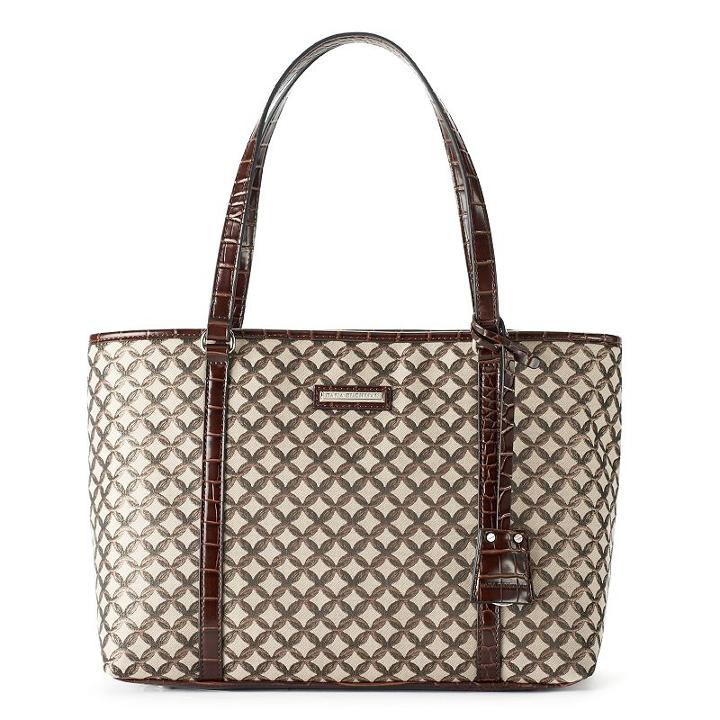 Dana Buchman Bella Tote, Women's, Beig/green (beig/khaki)