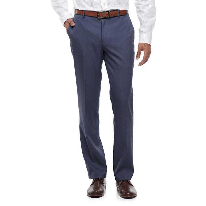 Big & Tall Apt. 9&reg; Slim-fit Essential Dress Pants, Men's, Size: 31x36, Dark Blue