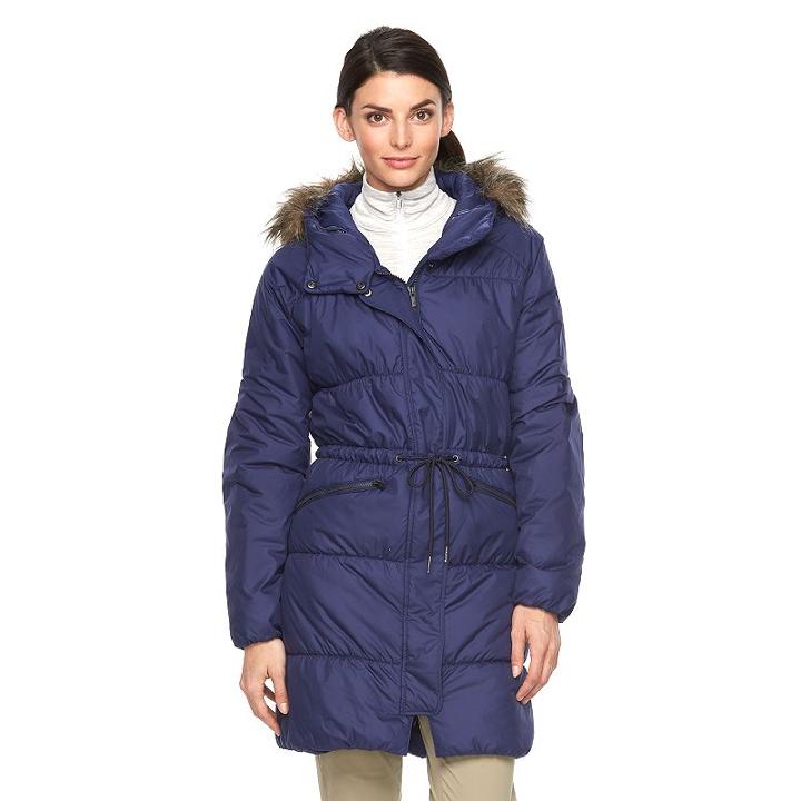 Women's Columbia Sparks Lake Thermal Coil Hooded Anorak Jacket, Size: Medium, Purple Oth
