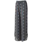 Juniors' Joe B Print Crochet-side Soft Pants, Girl's, Size: Xs, Ovrfl Oth