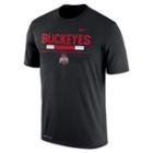 Men's Nike Ohio State Buckeyes Legend Staff Dri-fit Tee, Size: Xxl, Black