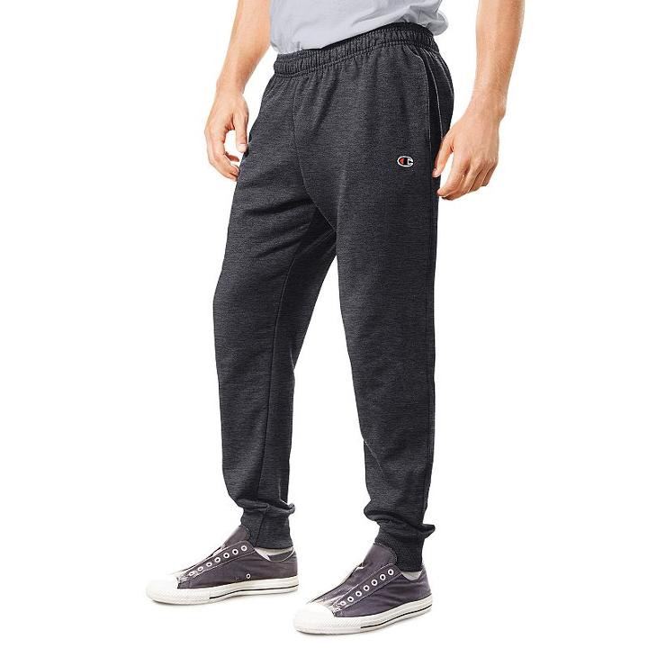 Men's Champion French Terry Jogger Pants, Size: Large, Dark Grey