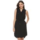 Women's Apt. 9&reg; Shirtdress, Size: Xl, Black