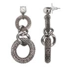 Simply Vera Vera Wang Mesh Link Nickel Free Drop Earrings, Women's, White