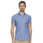 Men's Marc Anthony Slim-fit Linen-blend Button-down Shirt, Size: Xl, Blue (navy)