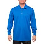 Men's Pebble Beach Classic-fit Heathered Easy-care Performance Golf Polo, Size: Xl, Dark Blue