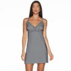 Women's Cosabella Amore Love Lace-trim Babydoll Chemise, Size: Small, Grey