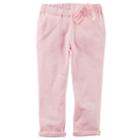 Girls 4-8 Carter's Bow Pants, Size: 5, Light Pink
