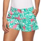 Women's Loudmouth Golf Banana Beach Mini Golf Shorts, Size: 6, Brt Pink