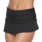 Women's Apt. 9&reg; Solid Skirtini Bottoms, Size: Medium, Black