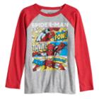 Boys 4-12 Jumping Beans&reg; Spider-man Comic Strip Raglan Graphic Tee, Size: 6, Grey