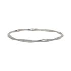 Everlasting Gold 14k White Gold Twist Bangle Bracelet, Women's, Size: 8