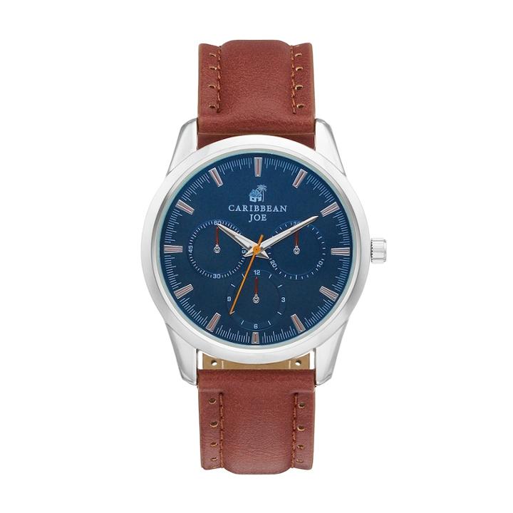 Caribbean Joe Men's Chronograph Watch - Cj7059sl, Size: Large, Brown