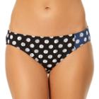 Women's Cole Of California Dakota Dot Bikini Bottoms, Size: Xl, Black