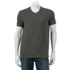 Men's Apt. 9 Solid V-neck Tee, Size: Xl, Dark Grey