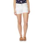 Juniors' Wallflower Luscious Curvy Bling Shorts, Teens, Size: 3, White