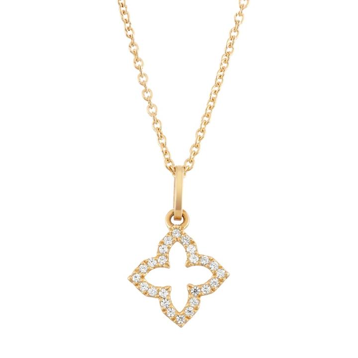10k White Gold 1/10 Carat T.w. Diamond Flower Pendant Necklace, Women's, Size: 18