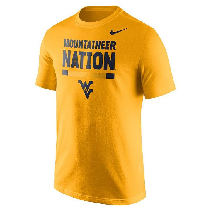 Men's Nike West Virginia Mountaineers Local Verbiage Tee, Size: Large, Gold