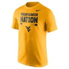 Men's Nike West Virginia Mountaineers Local Verbiage Tee, Size: Large, Gold