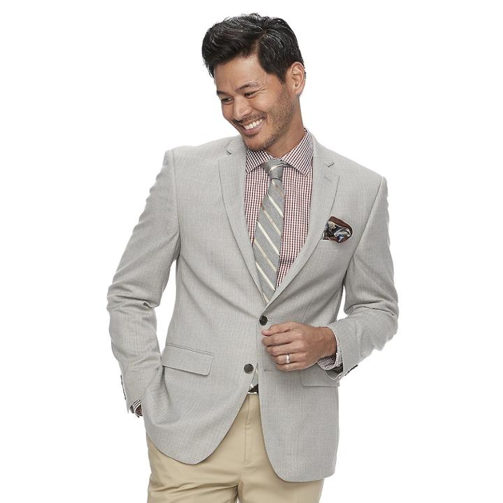 Men's Van Heusen Flex Slim-fit Sport Coat, Size: 48 - Regular, Light Grey