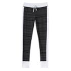 Girls Plus Size So&reg; Contrast Side Stripe & Cuff Leggings, Size: 14 1/2, White