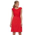 Women's Dana Buchman Twist Knot Fit & Flare Dress, Size: Large, Med Red
