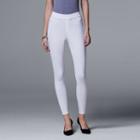 Simply Vera Vera Wang Curvy Denim Leggings, Women's, Size: Xl, White