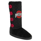 Women's Ohio State Buckeyes Button Boots, Size: Large, Black