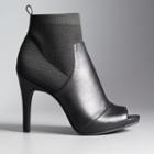 Simply Vera Vera Wang Manchester Women's High Heel Ankle Boots, Size: 8, Black